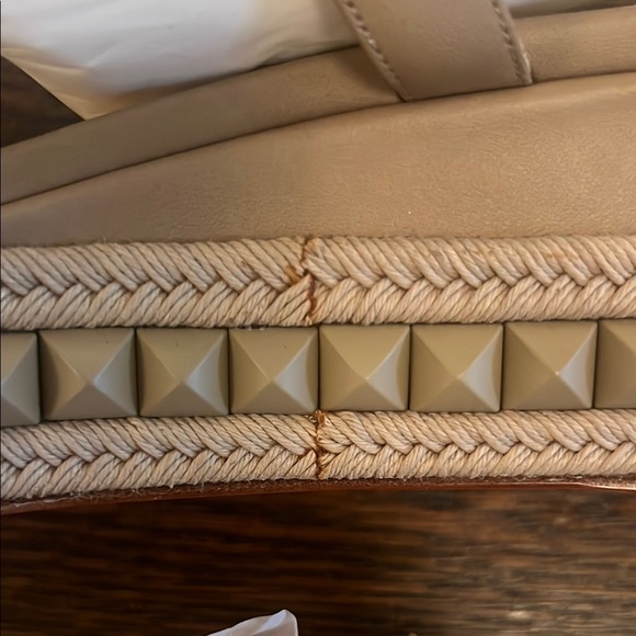 Christian Louboutin Tan Studded Women's Sandals - Picture 6 of 9